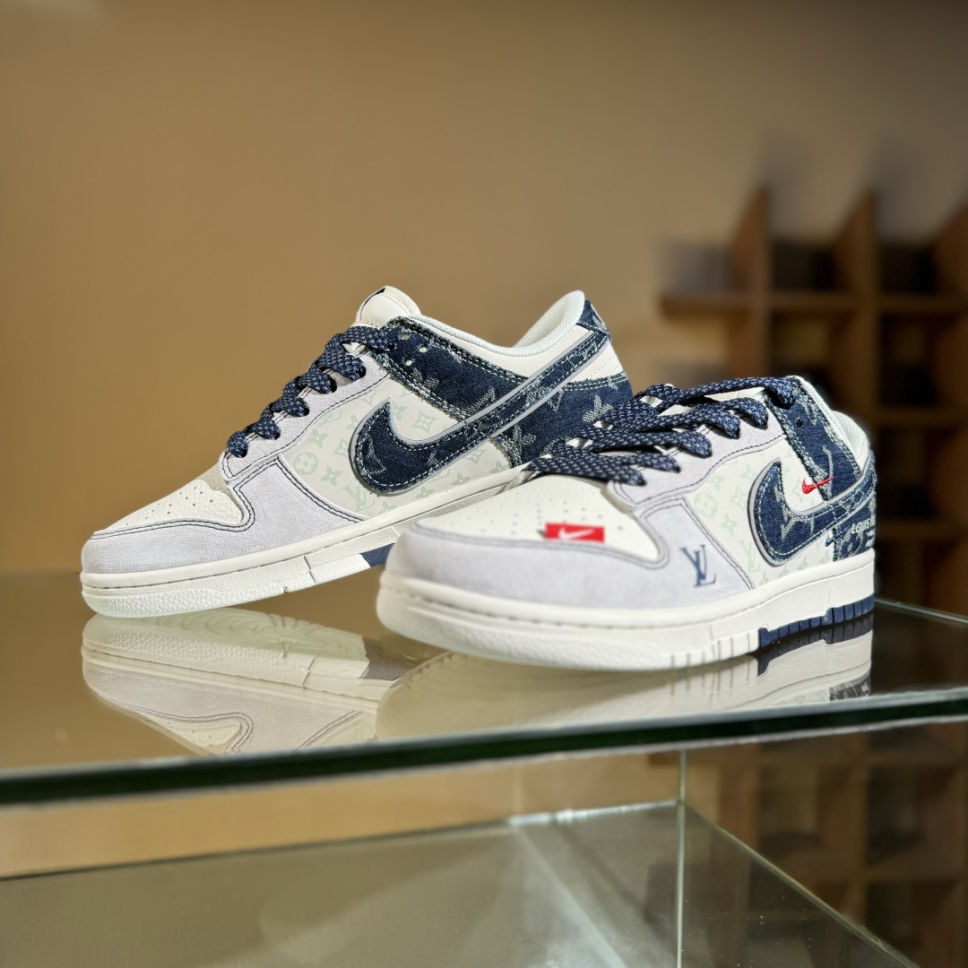 280 Nike SB Dunk Low LV联名 猪八蓝牛仔  低帮休闲板鞋 YX5066-381
