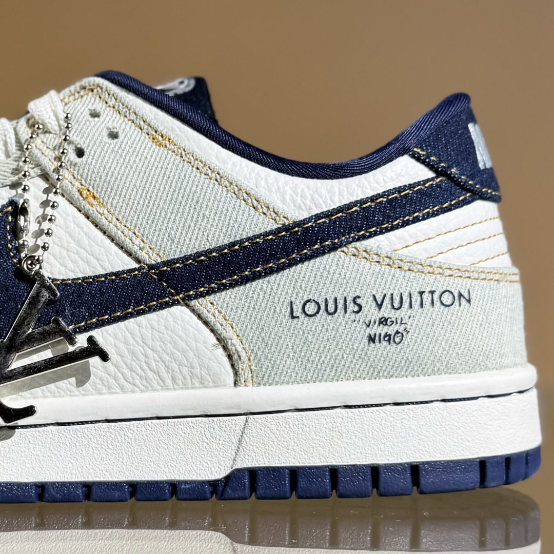 280 Nike SB Dunk Low LV联名 青蓝牛仔 高端定制 低帮休闲板鞋 SC0601-450