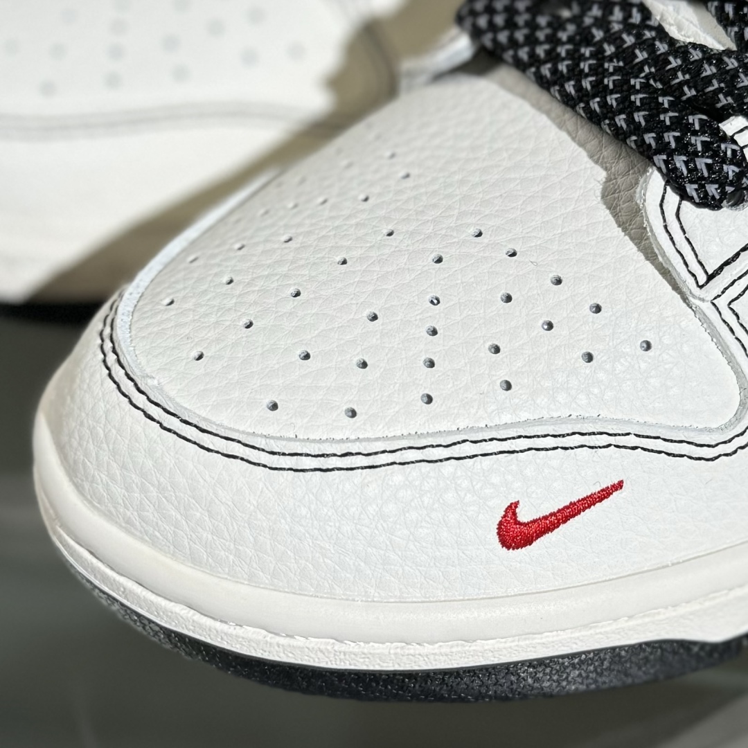 280 Nike SB Dunk Low Supreme联名 米黑线小红勾 高端定制 低帮休闲板鞋 HH7518-098