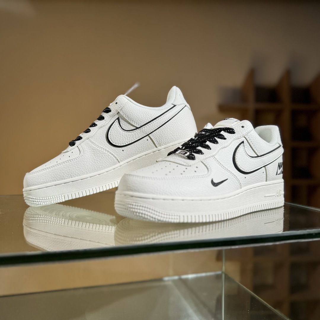 260 Nike Air Force 1'07 Low 联名 米黑边 空军一号低帮休闲板鞋 CS5288-031