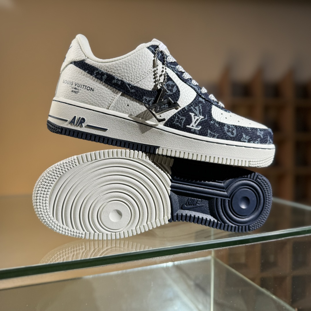 260 Nike Air Force 1'07 Low LV联名 深蓝牛仔 空军一号低帮休闲板鞋 SC0601-553