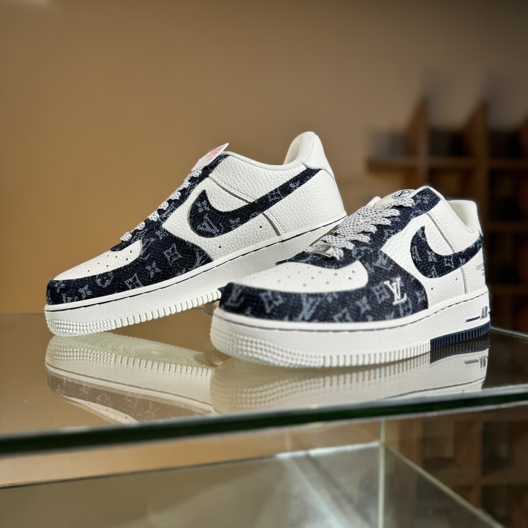 260 Nike Air Force 1'07 Low LV联名 深蓝牛仔 空军一号低帮休闲板鞋 SC0601-553