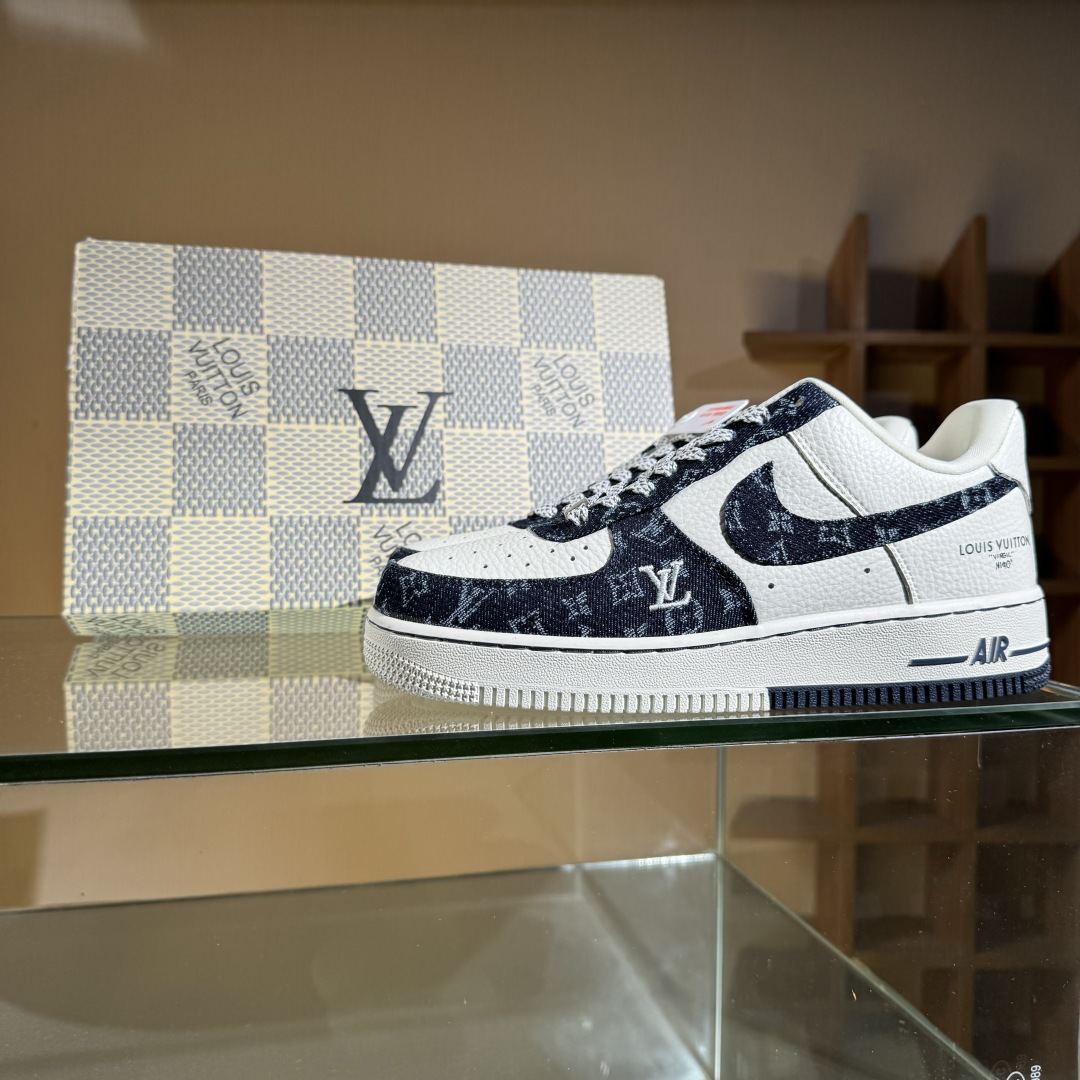 260 Nike Air Force 1'07 Low LV联名 深蓝牛仔 空军一号低帮休闲板鞋 SC0601-553