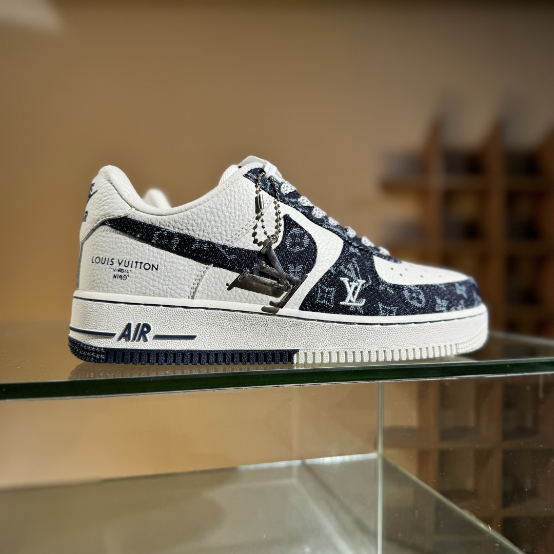 260 Nike Air Force 1'07 Low LV联名 深蓝牛仔 空军一号低帮休闲板鞋 SC0601-553