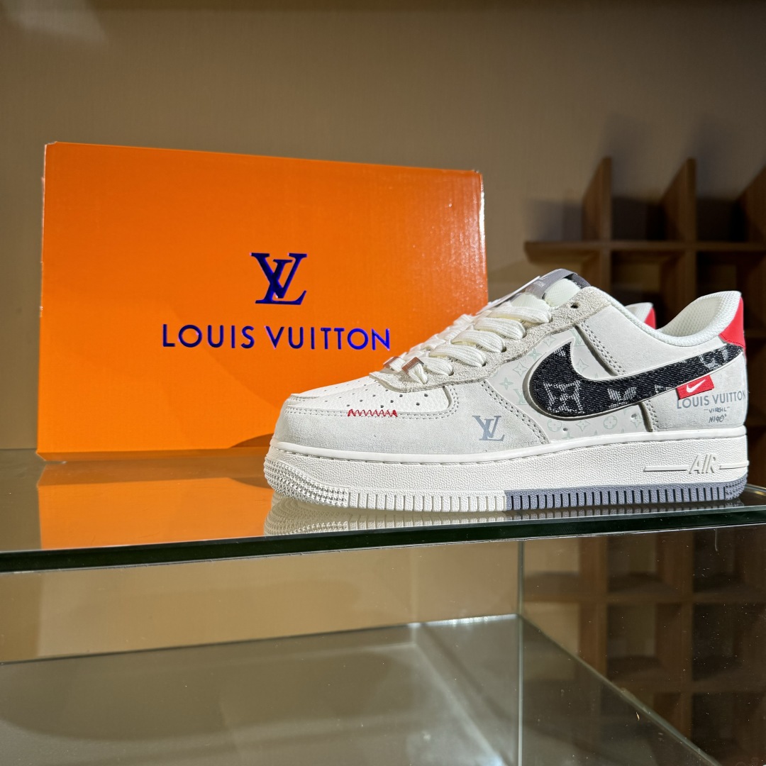 260 Nike Air Force 1'07 Low LV联名 猪八米灰红 空军一号低帮休闲板鞋 MZ9588-806