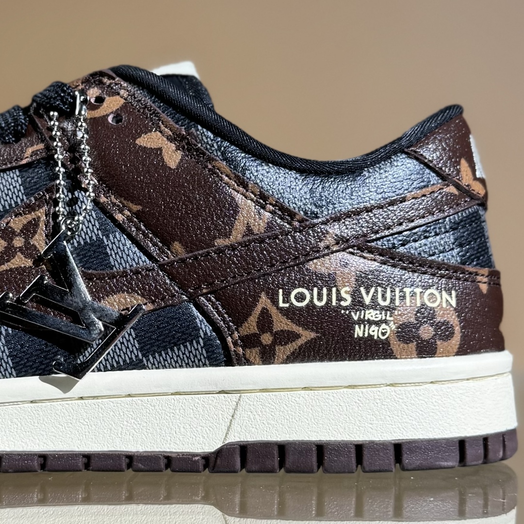 280 Nike SB Dunk Low LV联名 灰咖啡 高端定制 低帮休闲板鞋 SC0601-453