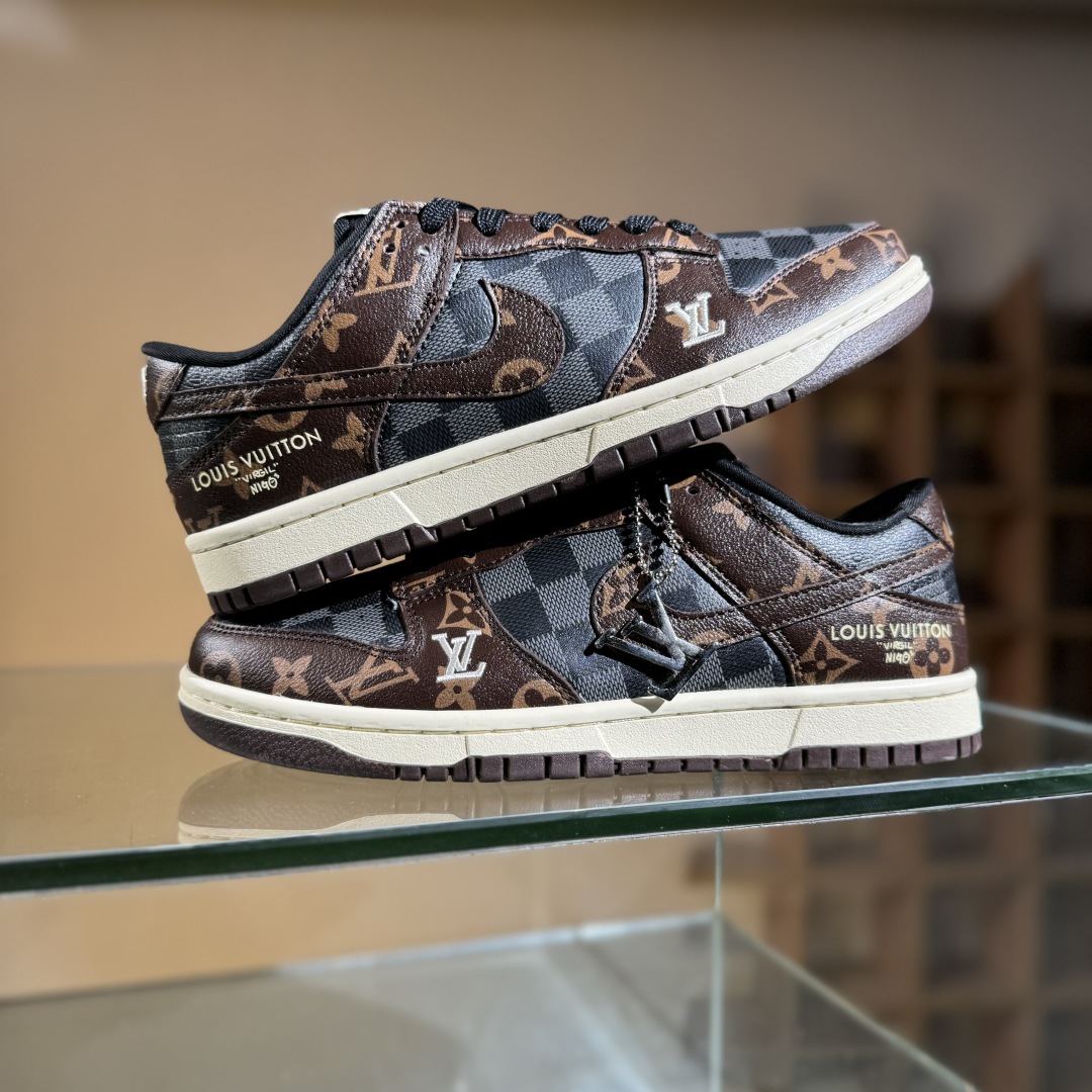 280 Nike SB Dunk Low LV联名 灰咖啡 高端定制 低帮休闲板鞋 SC0601-453