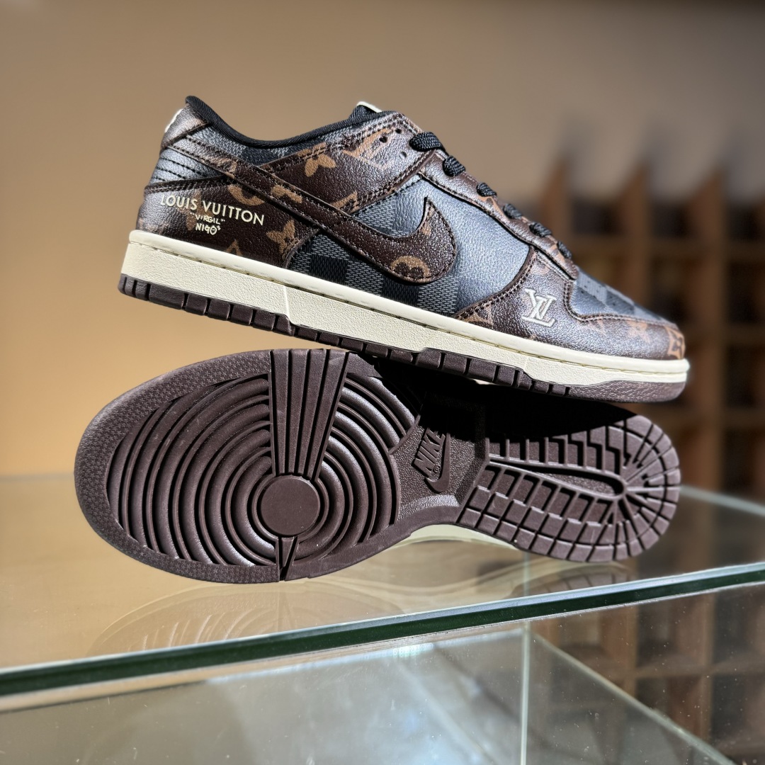 280 Nike SB Dunk Low LV联名 灰咖啡 高端定制 低帮休闲板鞋 SC0601-453