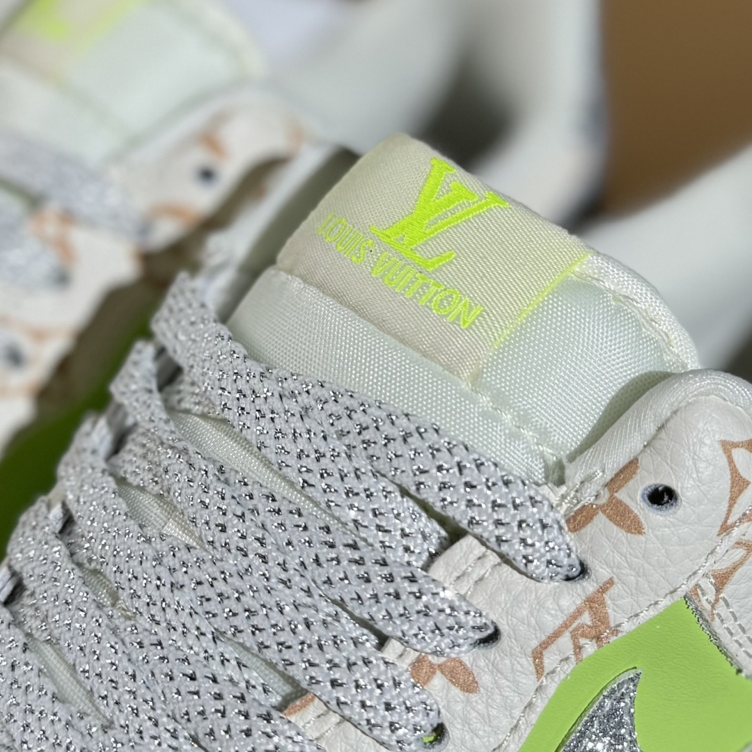 260 Nike Air Force 1'07 Low LV联名 苹果绿银勾 空军一号低帮休闲板鞋 DF0188-079