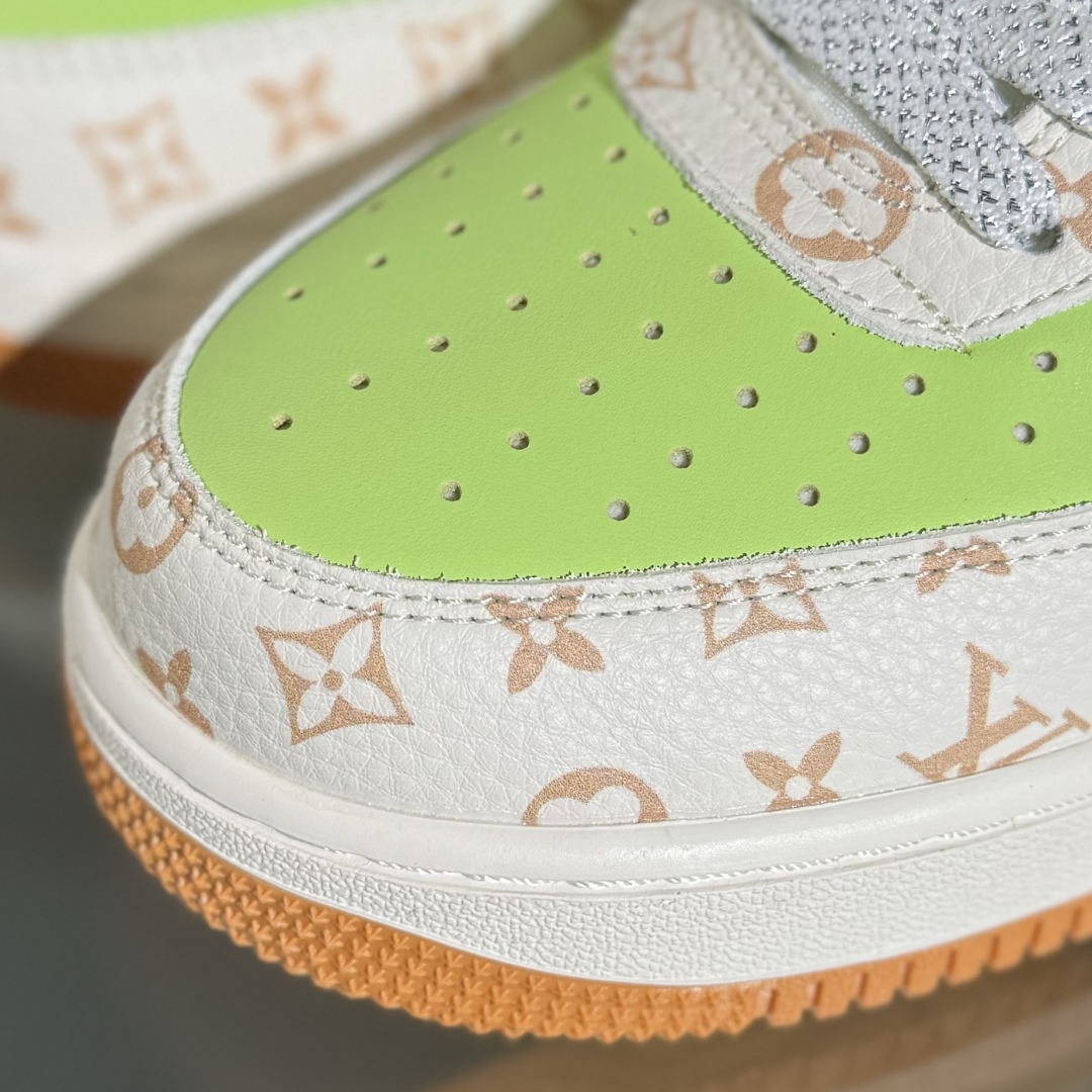 260 Nike Air Force 1'07 Low LV联名 苹果绿银勾 空军一号低帮休闲板鞋 DF0188-079