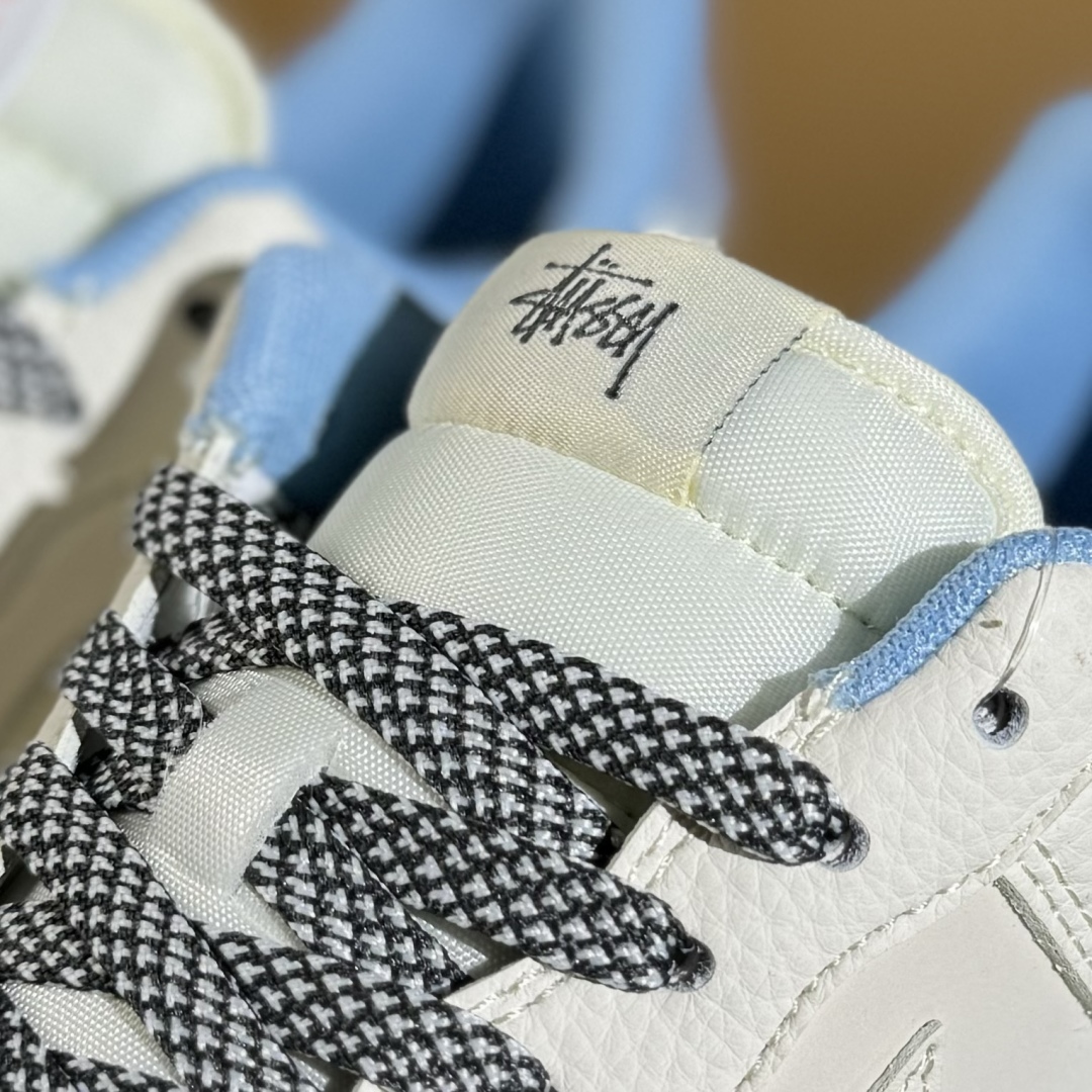 260 Nike Air Force 1'07 Low 斯图西联名 骷髅米灰蓝 空军一号低帮休闲板鞋 QW5606-267