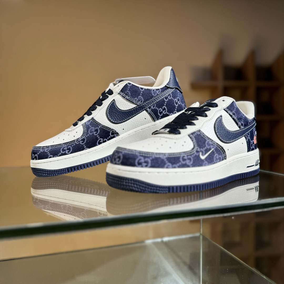 260 Nike Air Force 1'07 Low 古驰联名 藏蓝牛仔 空军一号低帮休闲板鞋 SC0601-568