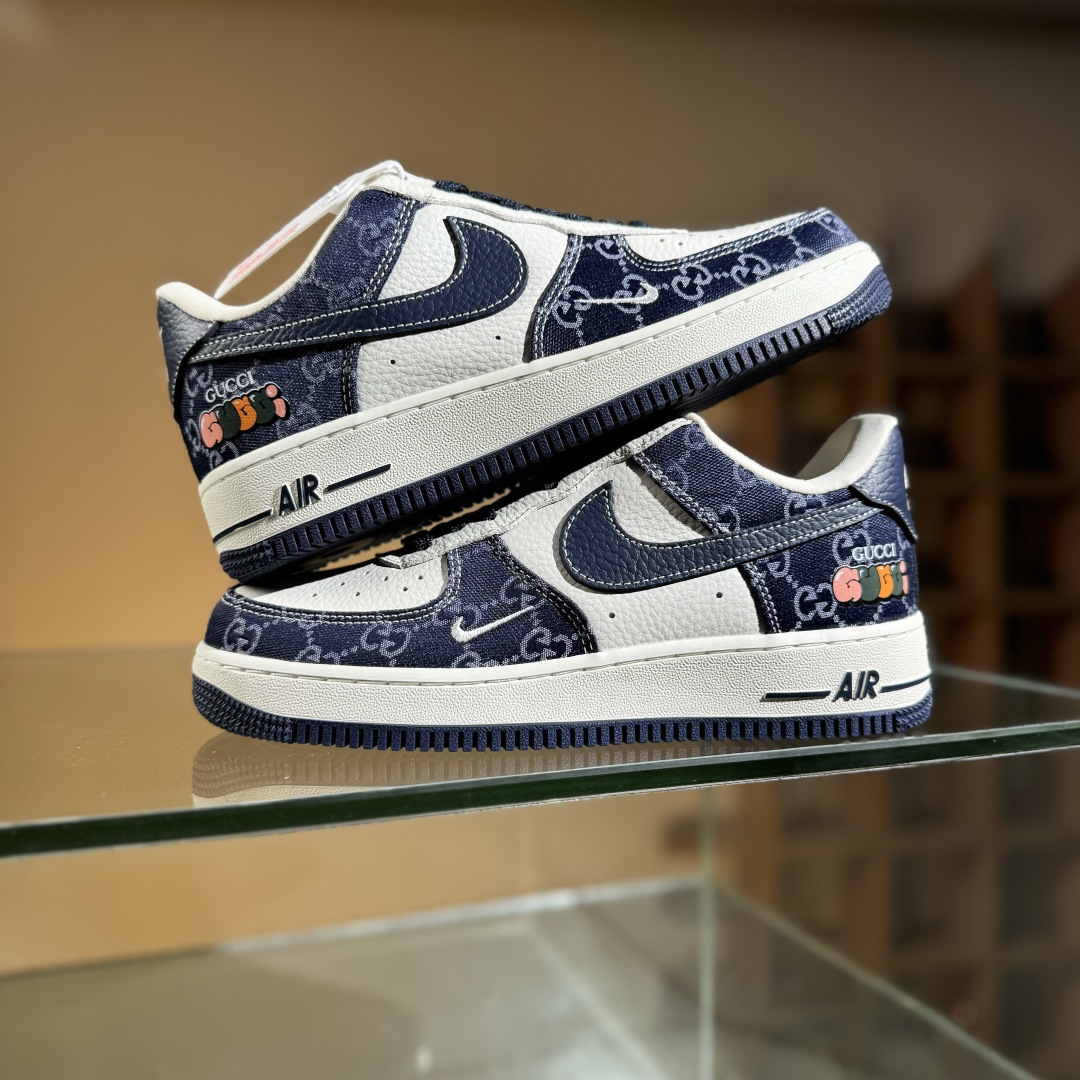 260 Nike Air Force 1'07 Low 古驰联名 藏蓝牛仔 空军一号低帮休闲板鞋 SC0601-568