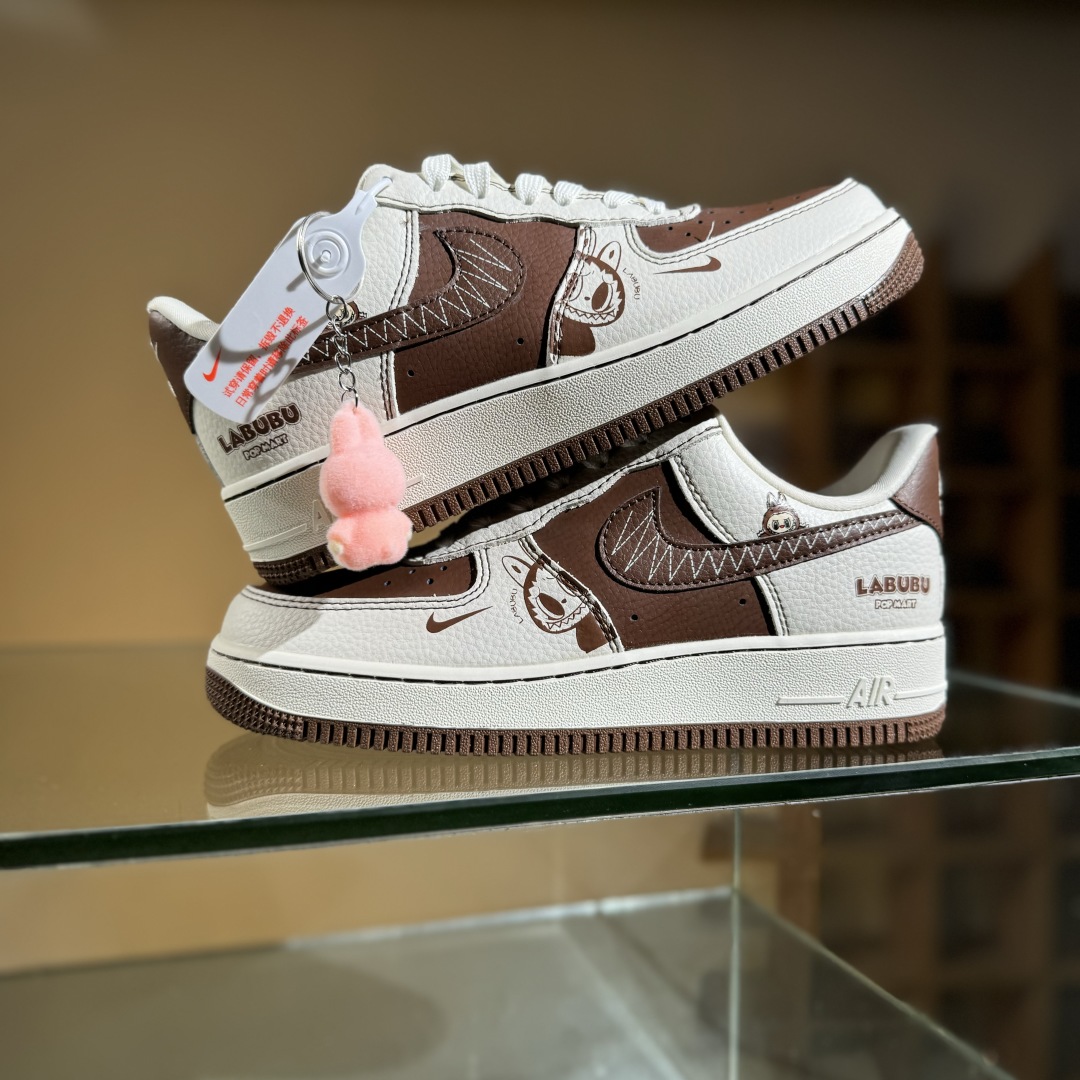 260 Nike Air Force 1'07 Low 米棕拉布布 空军一号低帮休闲板鞋 XL1979-105