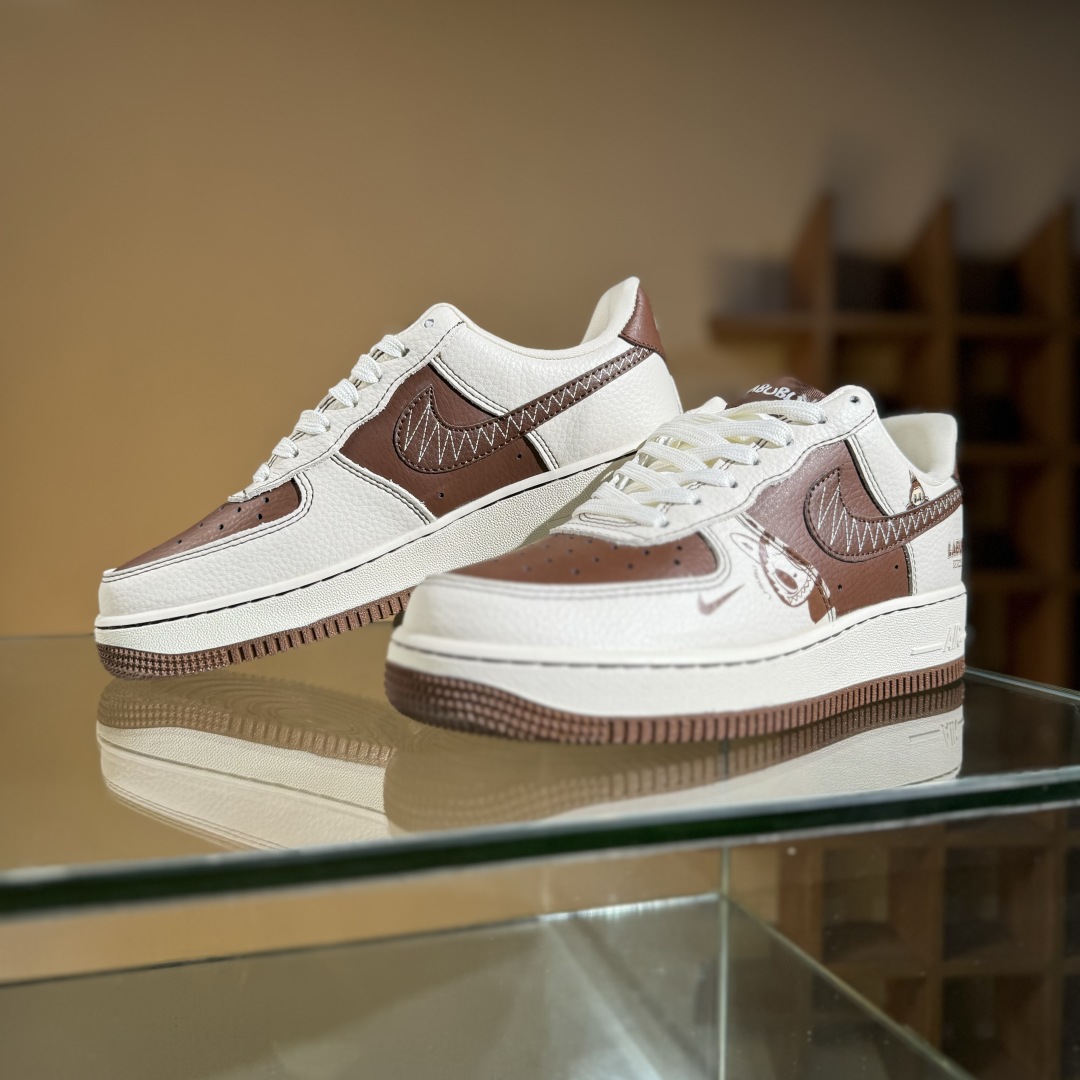 260 Nike Air Force 1'07 Low 米棕拉布布 空军一号低帮休闲板鞋 XL1979-105