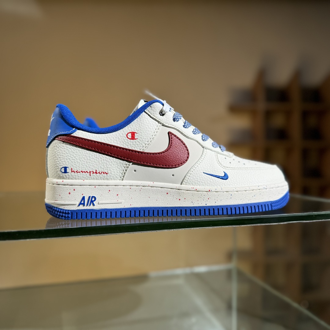 260 Nike Air Force 1'07 Low 冠军联名 米蓝红 空军一号低帮休闲板鞋 QW5606-266