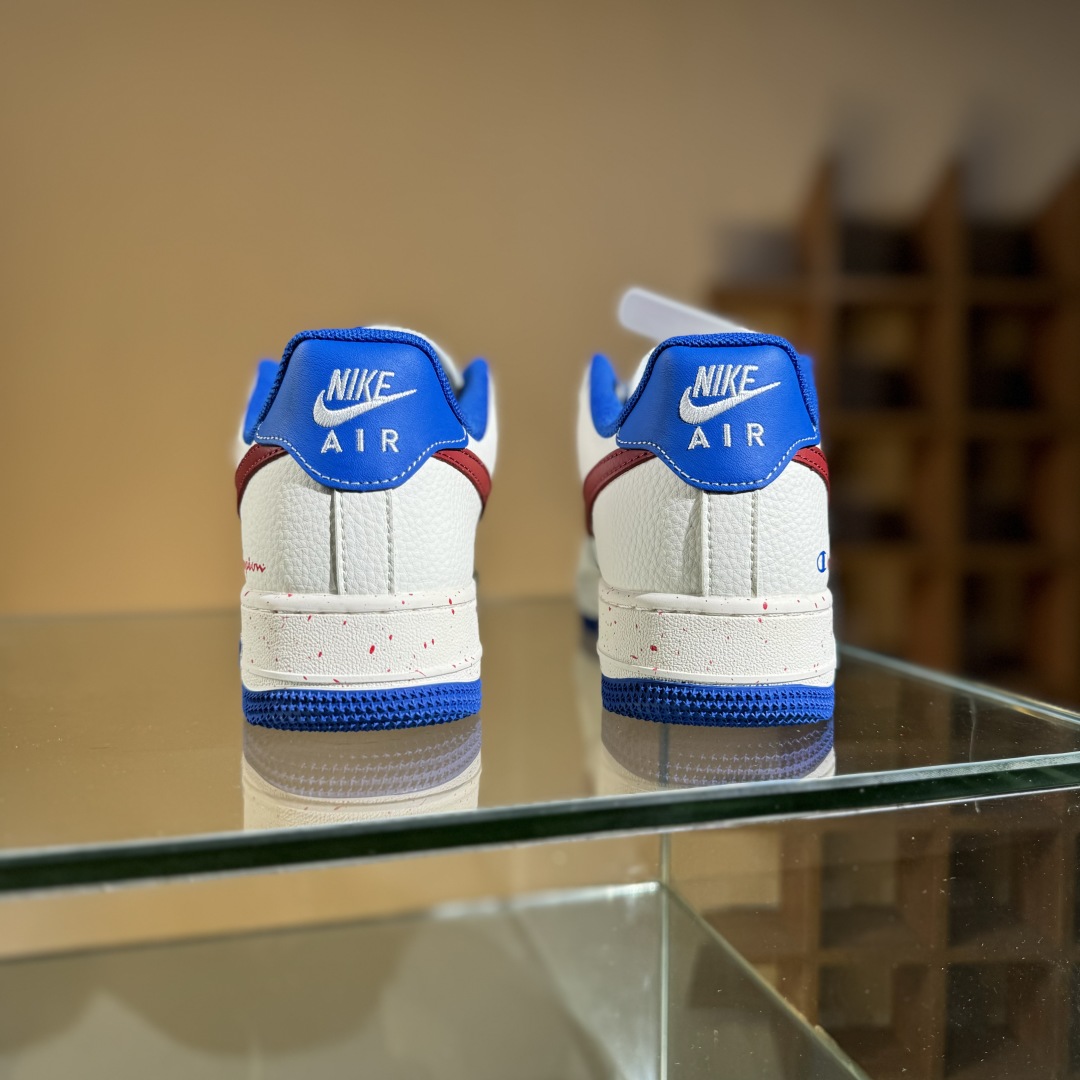 260 Nike Air Force 1'07 Low 冠军联名 米蓝红 空军一号低帮休闲板鞋 QW5606-266