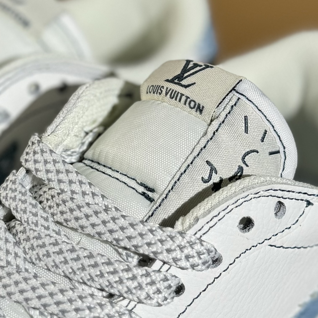 280 Travis Scott x Fragment Design x Air Jordan 1 Low SP AJ1 乔1 LV联名 黑线彩勾 低帮文化休闲板鞋 DZ5899-011