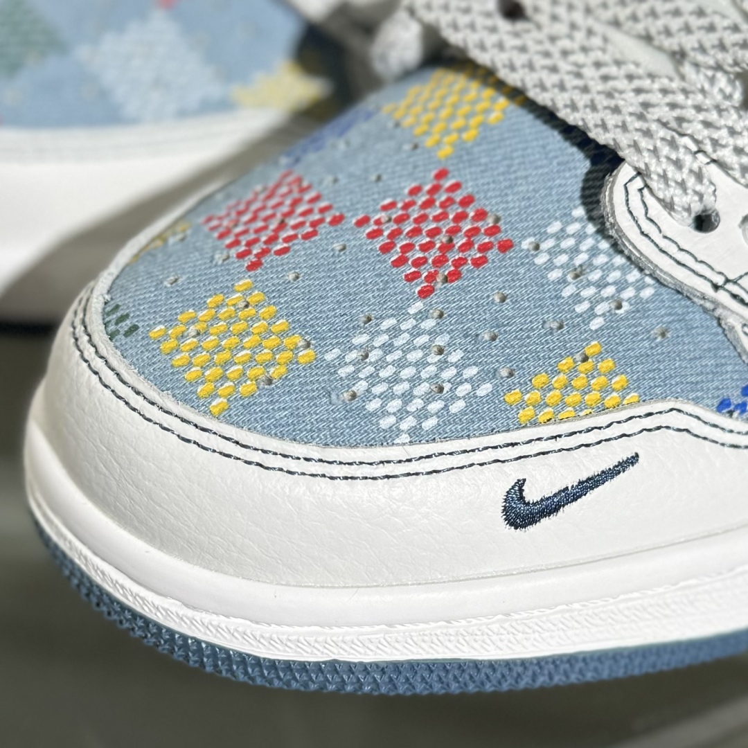 280 Travis Scott x Fragment Design x Air Jordan 1 Low SP AJ1 乔1 LV联名 黑线彩勾 低帮文化休闲板鞋 DZ5899-011