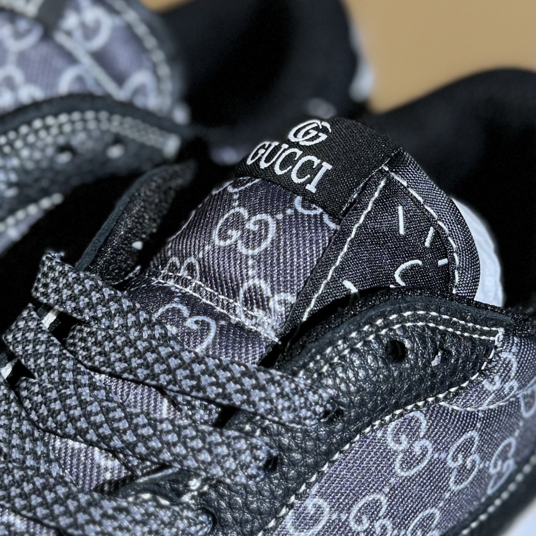 280 Travis Scott x Fragment Design x Air Jordan 1 Low SP AJ1 乔1 古驰联名 黑荔纹 低帮文化休闲板鞋 DZ5899-002