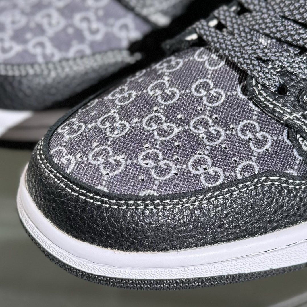 280 Travis Scott x Fragment Design x Air Jordan 1 Low SP AJ1 乔1 古驰联名 黑荔纹 低帮文化休闲板鞋 DZ5899-002