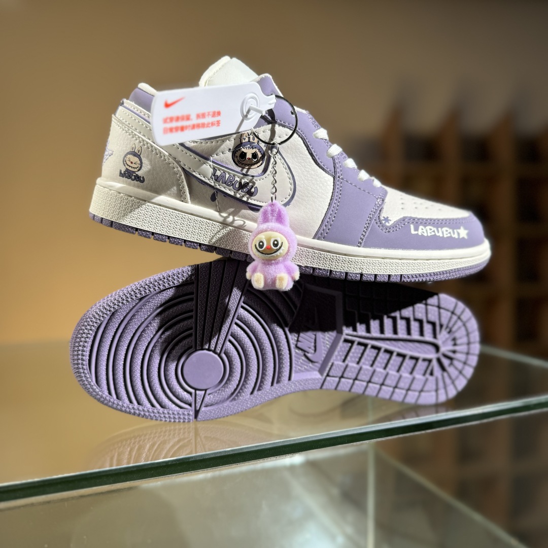 280 Air Jordan 1 Retro Low x LABUBU 米紫拉布布  QR2025-005