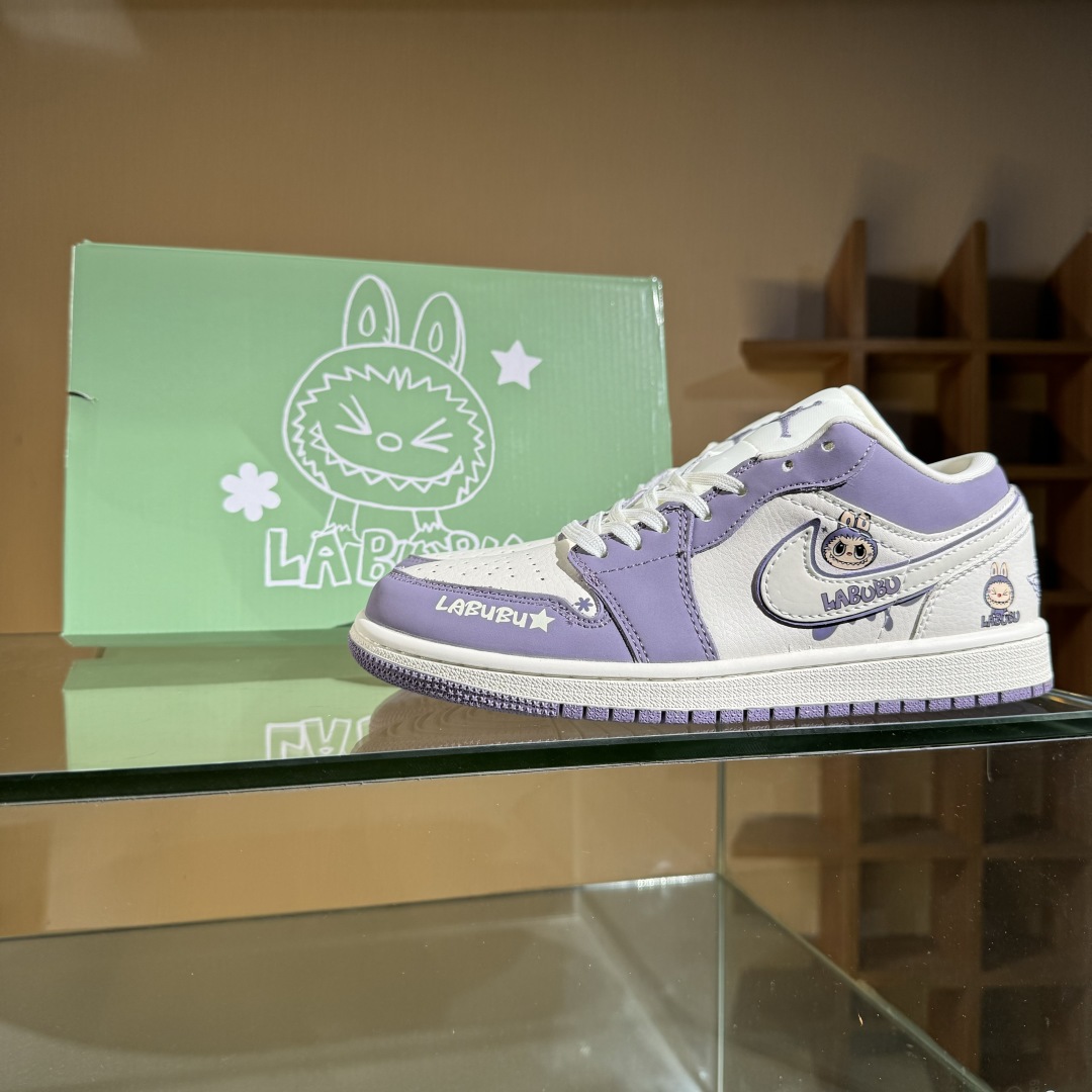 280 Air Jordan 1 Retro Low x LABUBU 米紫拉布布  QR2025-005
