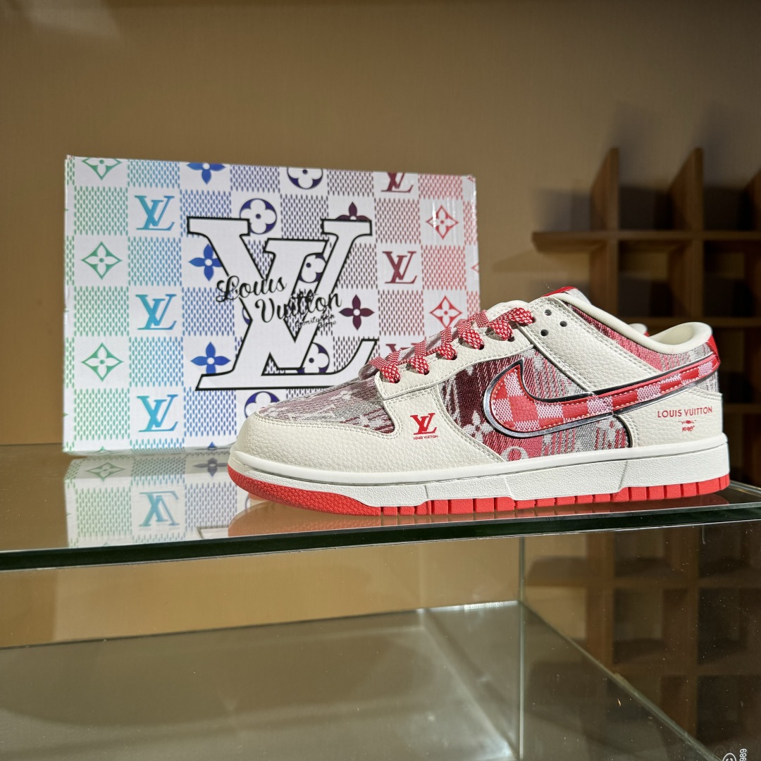 260 Nike SB Dunk Low “路易威登LV联名---帆布印花” 低帮休闲运动板鞋  DS6608-003