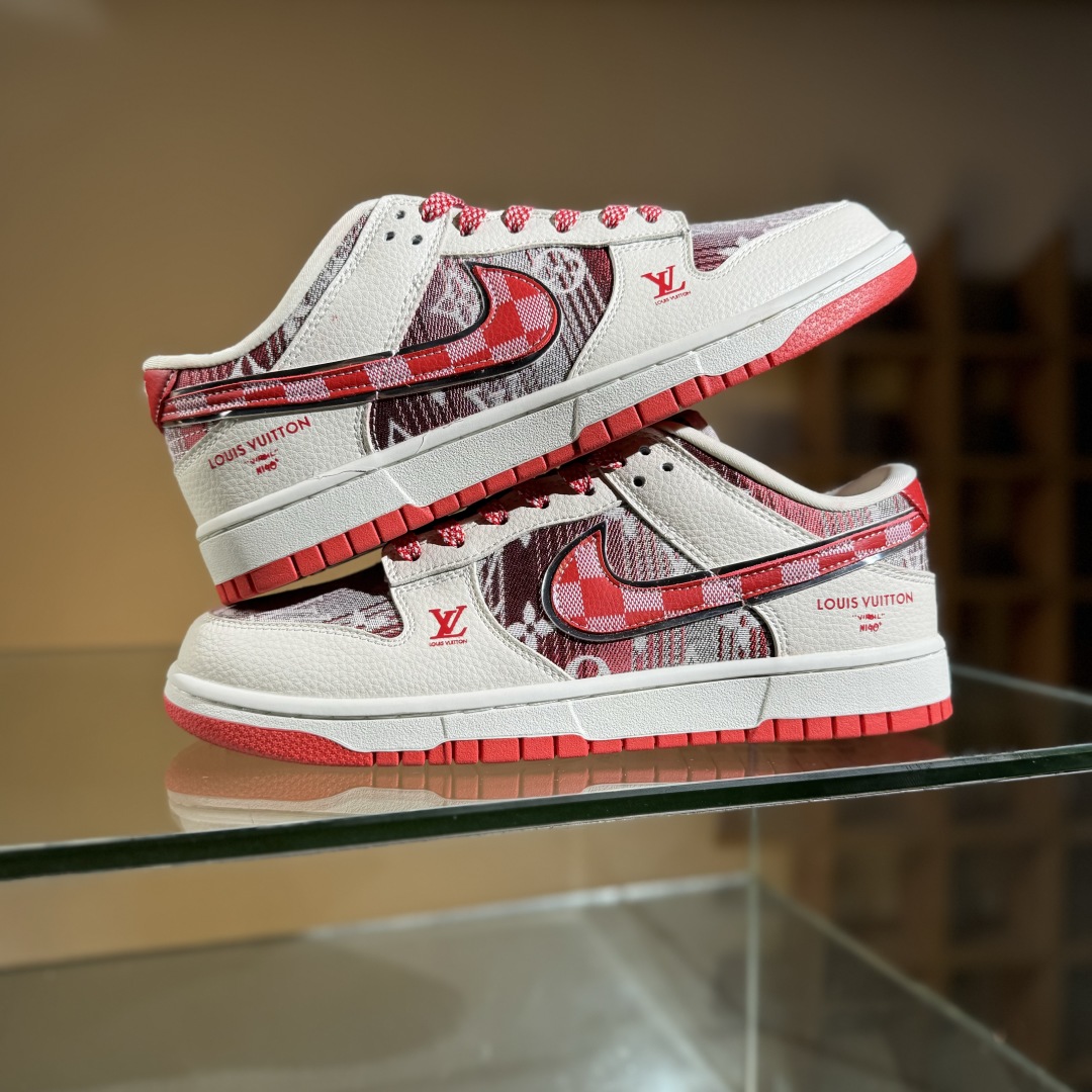 260 Nike SB Dunk Low “路易威登LV联名---帆布印花” 低帮休闲运动板鞋  DS6608-003
