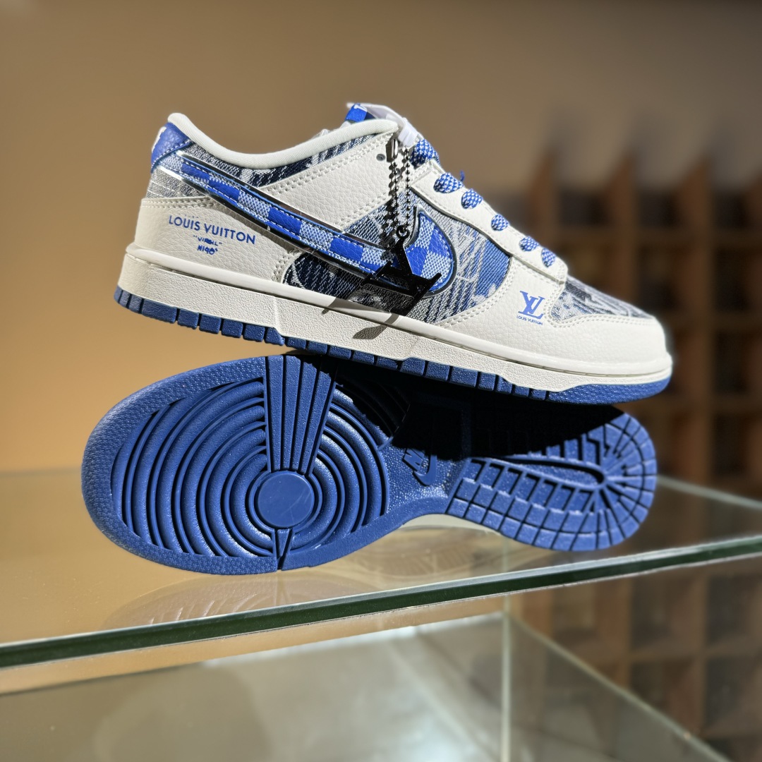 260 Nike SB Dunk Low “路易威登LV联名---帆布印花” 低帮休闲运动板鞋  DS6608-004