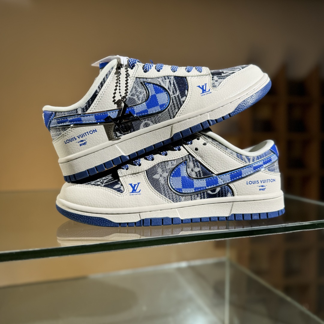 260 Nike SB Dunk Low “路易威登LV联名---帆布印花” 低帮休闲运动板鞋  DS6608-004
