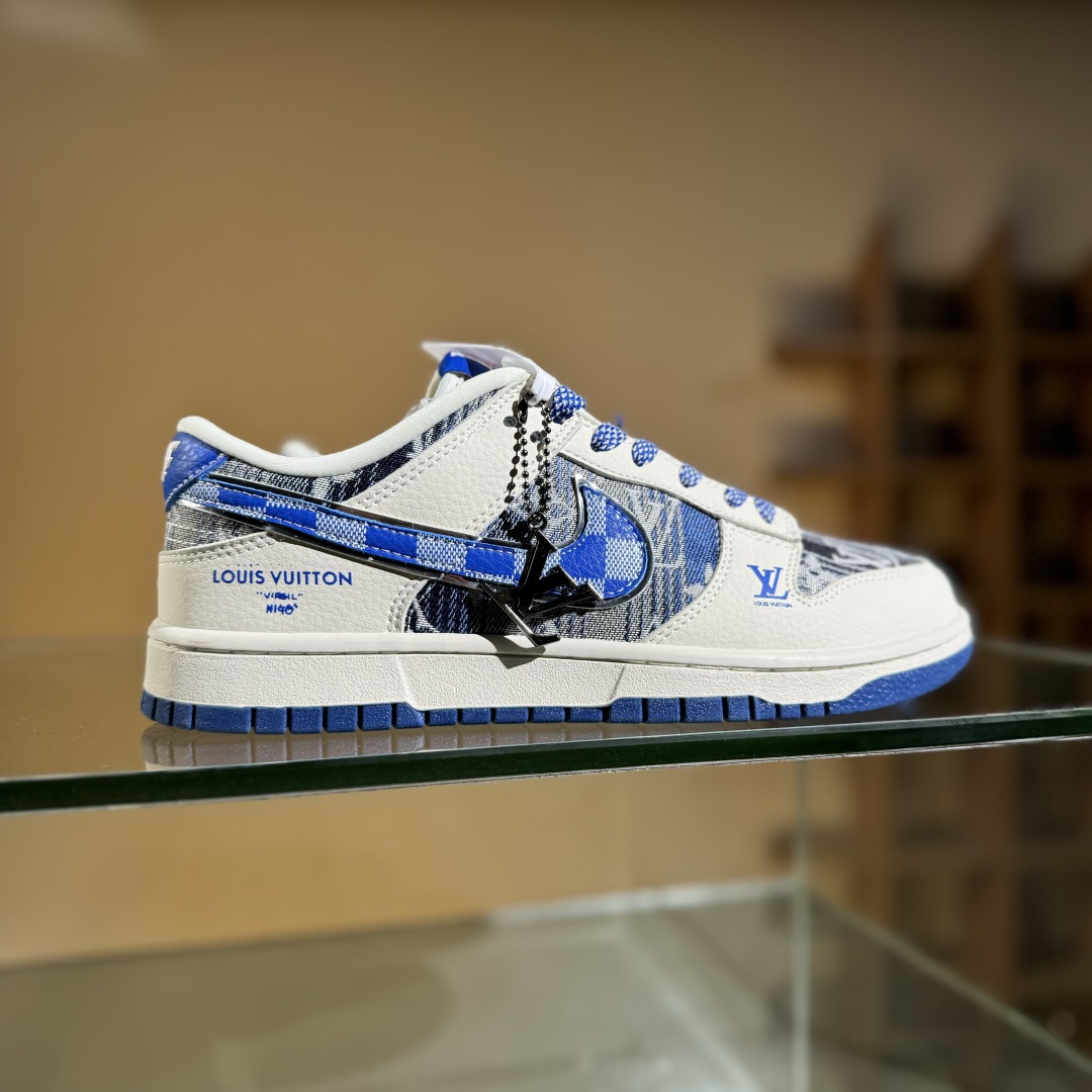 260 Nike SB Dunk Low “路易威登LV联名---帆布印花” 低帮休闲运动板鞋  DS6608-004