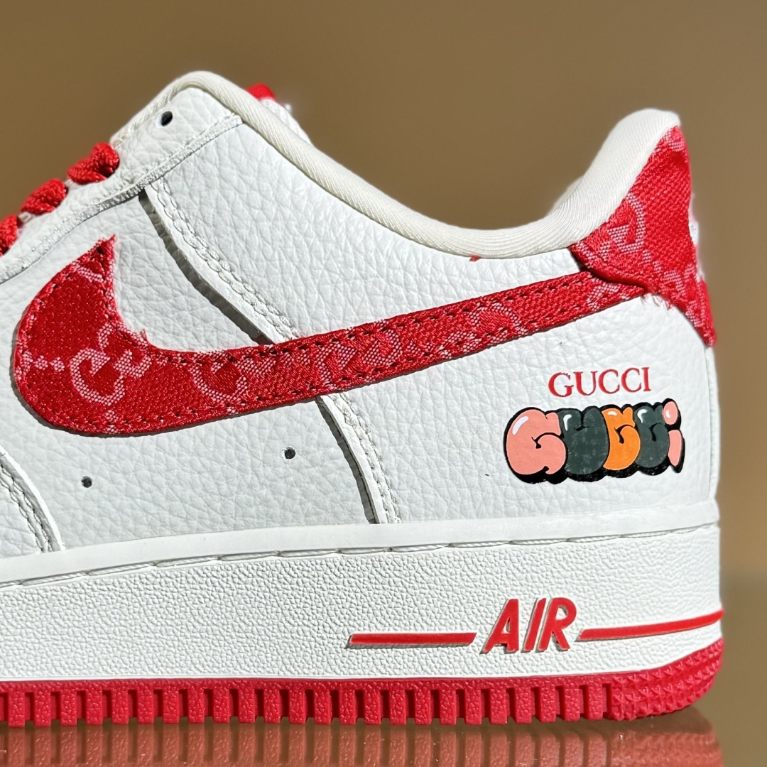 260 Nike Air Force 1'07 Low 古驰联名 白红 空军一号低帮休闲板鞋 SC0601-570
