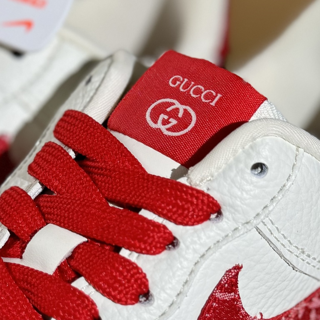 260 Nike Air Force 1'07 Low 古驰联名 白红 空军一号低帮休闲板鞋 SC0601-570