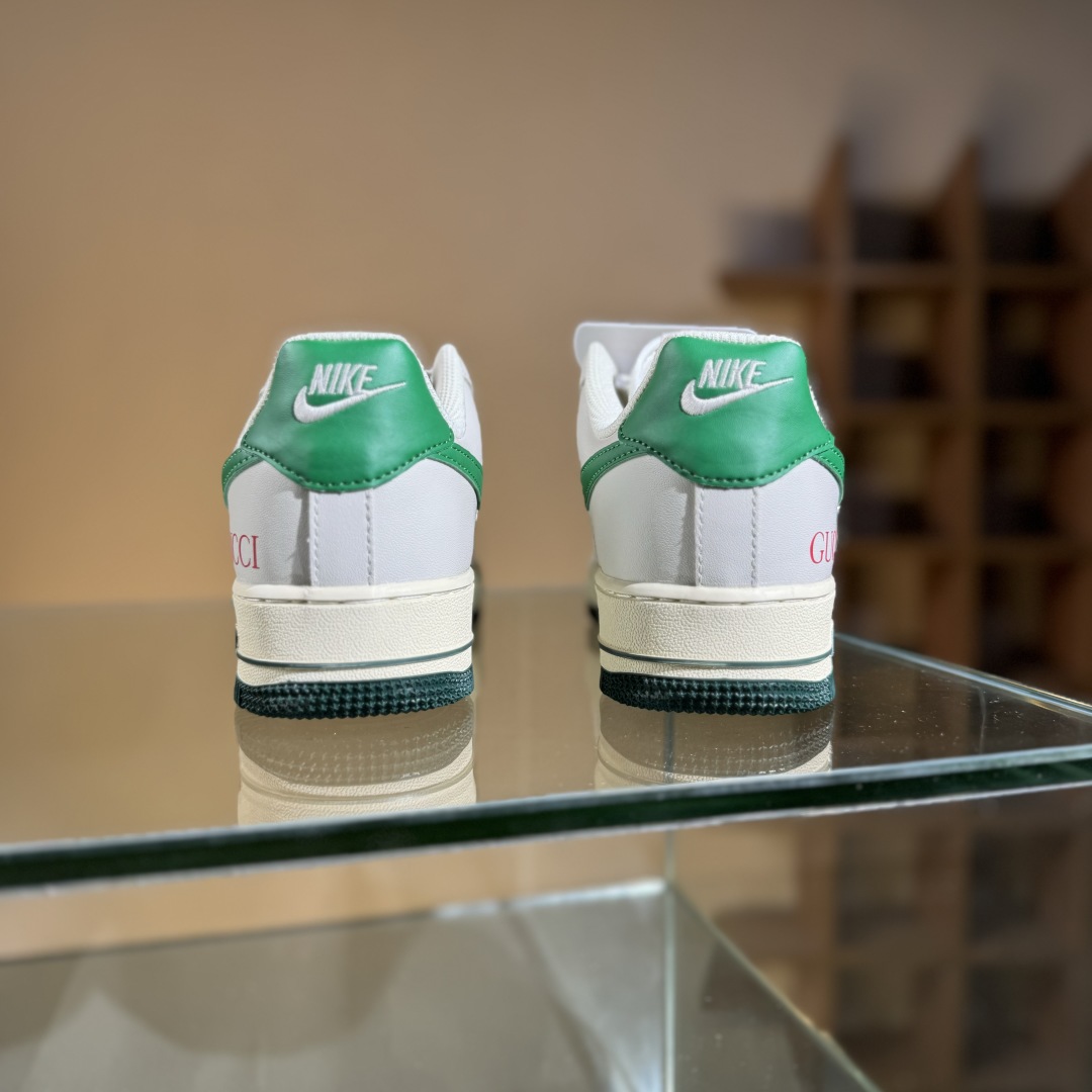 260 Nike Air Force 1'07 Low 古驰联名 灰绿勾 空军一号低帮休闲板鞋 AH8462-003
