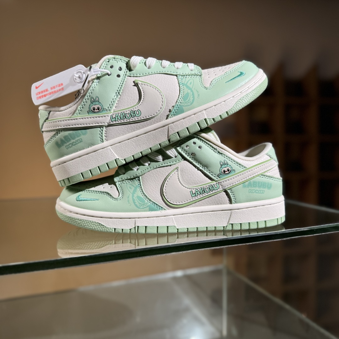 280 Nike SB Dunk Low x LABUBU 绿白小勾  SR2025-006