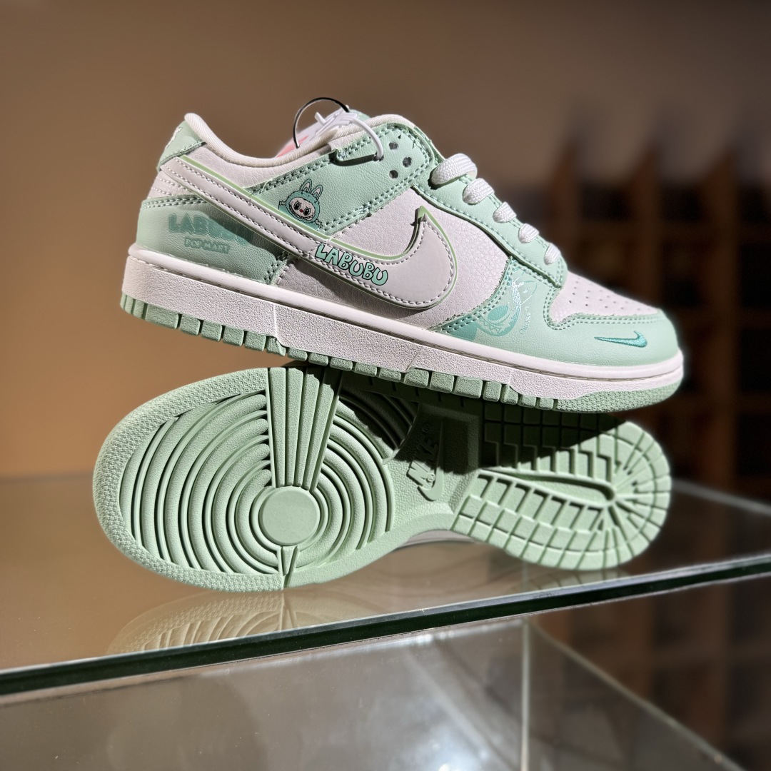 280 Nike SB Dunk Low x LABUBU 绿白小勾  SR2025-006