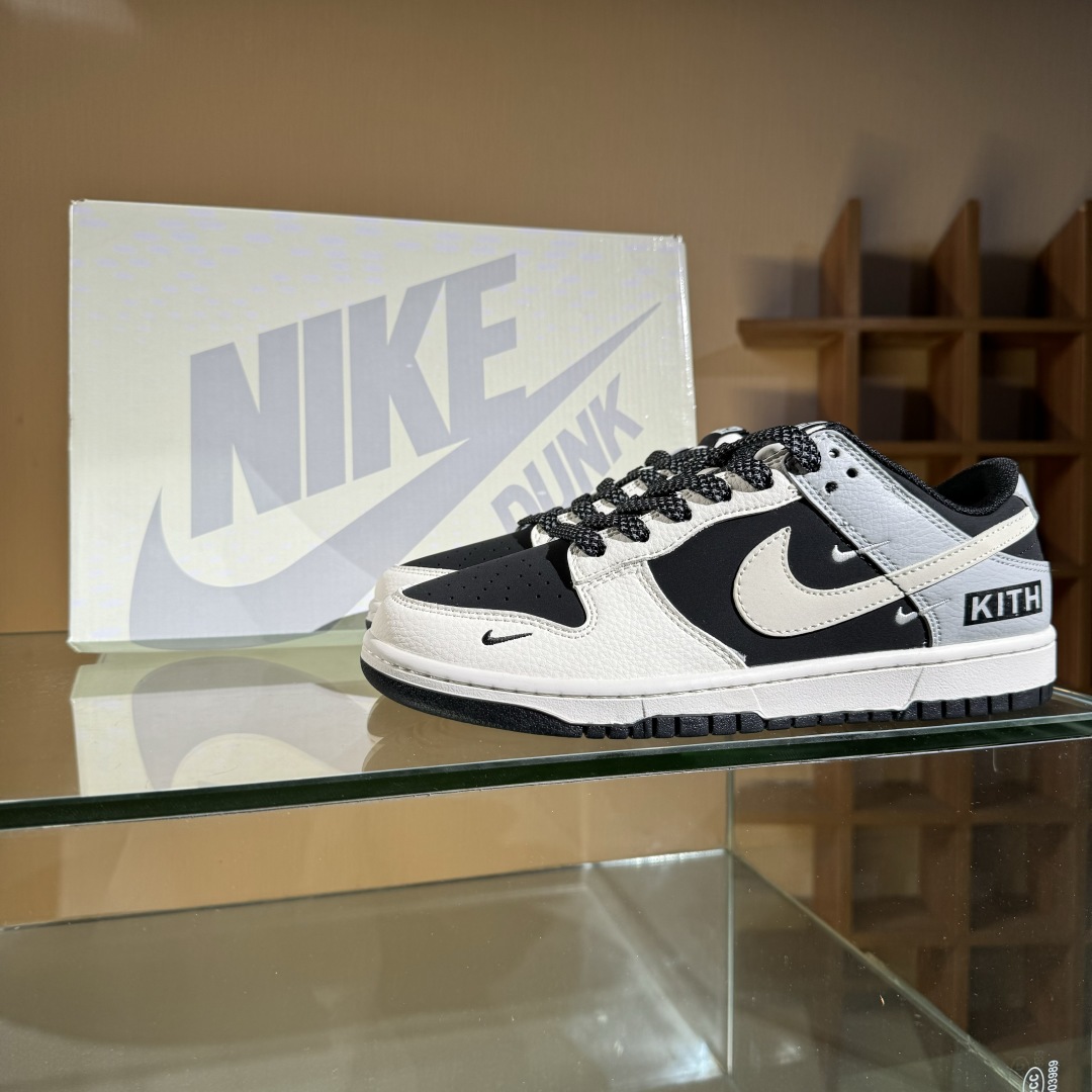 280 Nike SB Dunk Low Kith联名 米黑灰三勾 空军一号低帮休闲板鞋 QW5836-012