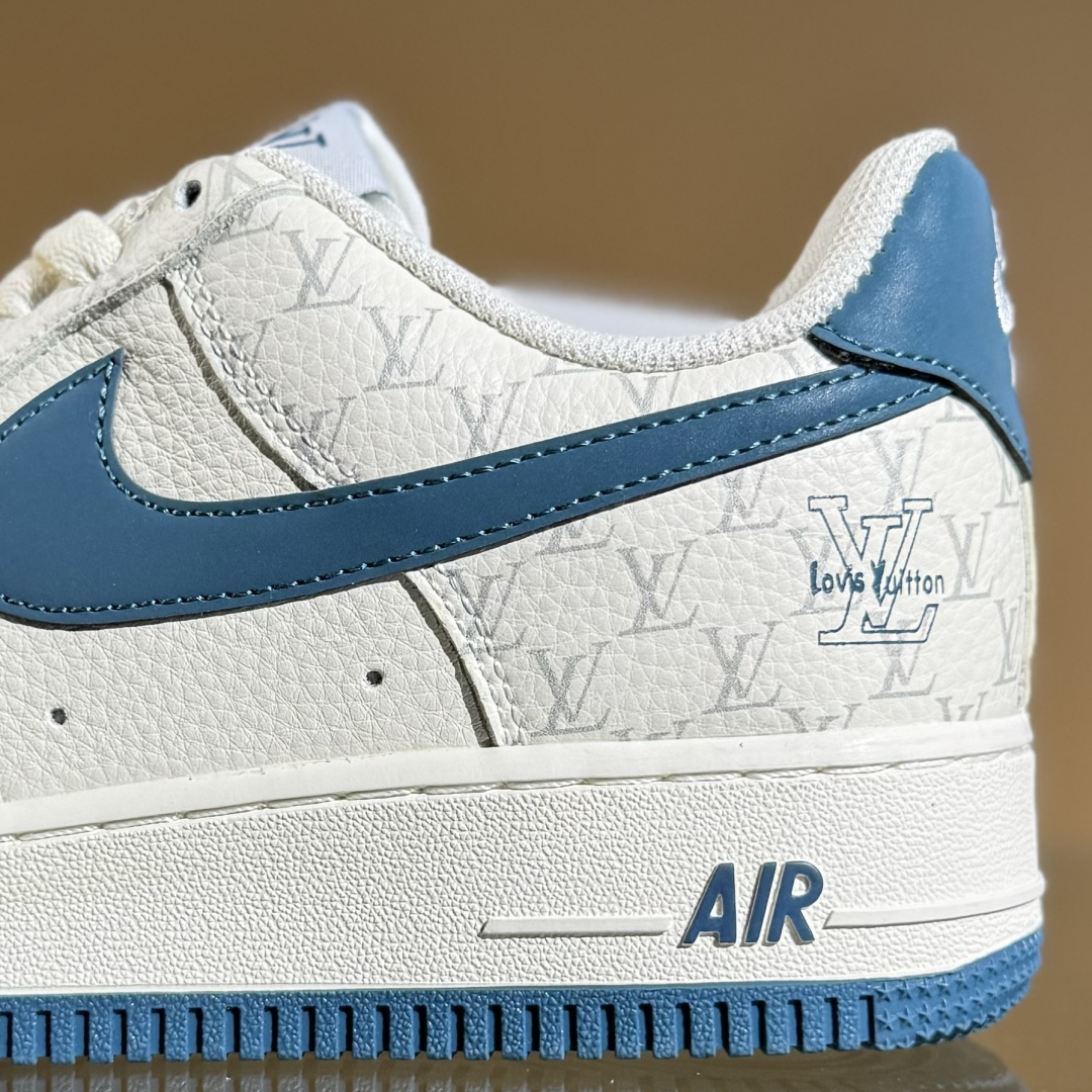 260 Nike Air Force 1'07 Low LV联名 海湾蓝印花 空军一号低帮休闲板鞋 BZ6880-105