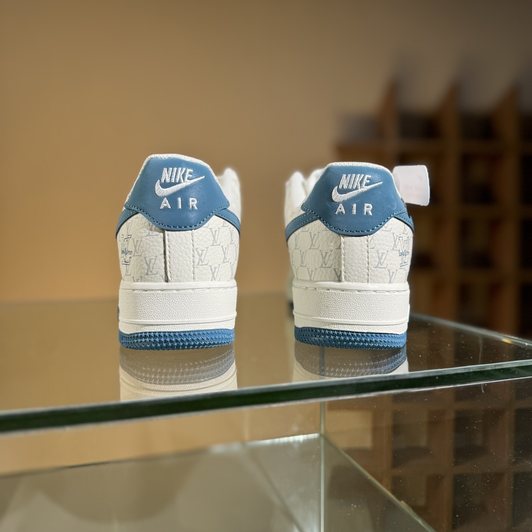 260 Nike Air Force 1'07 Low LV联名 海湾蓝印花 空军一号低帮休闲板鞋 BZ6880-105