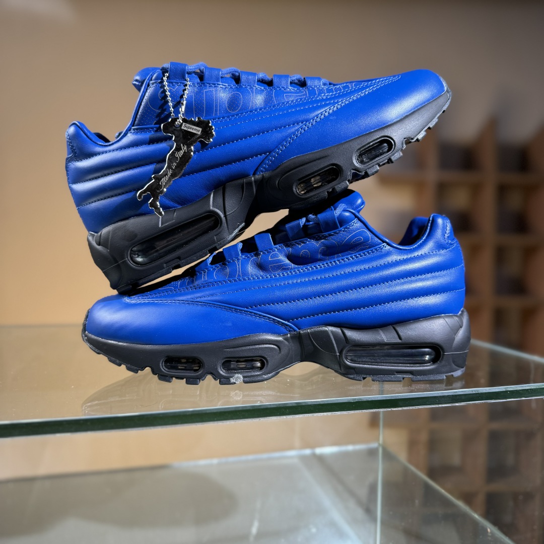 400 纯原 Supreme x Nike Air Max 95 Lux 联名款 复古减震气垫跑鞋 CI0999-400