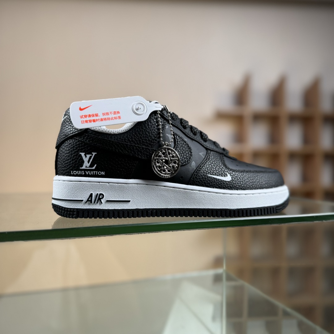 260 Nike Air Force 1'07 Low LV联名 武士黑荔纹 空军一号低帮休闲板鞋 CZ3986-003
