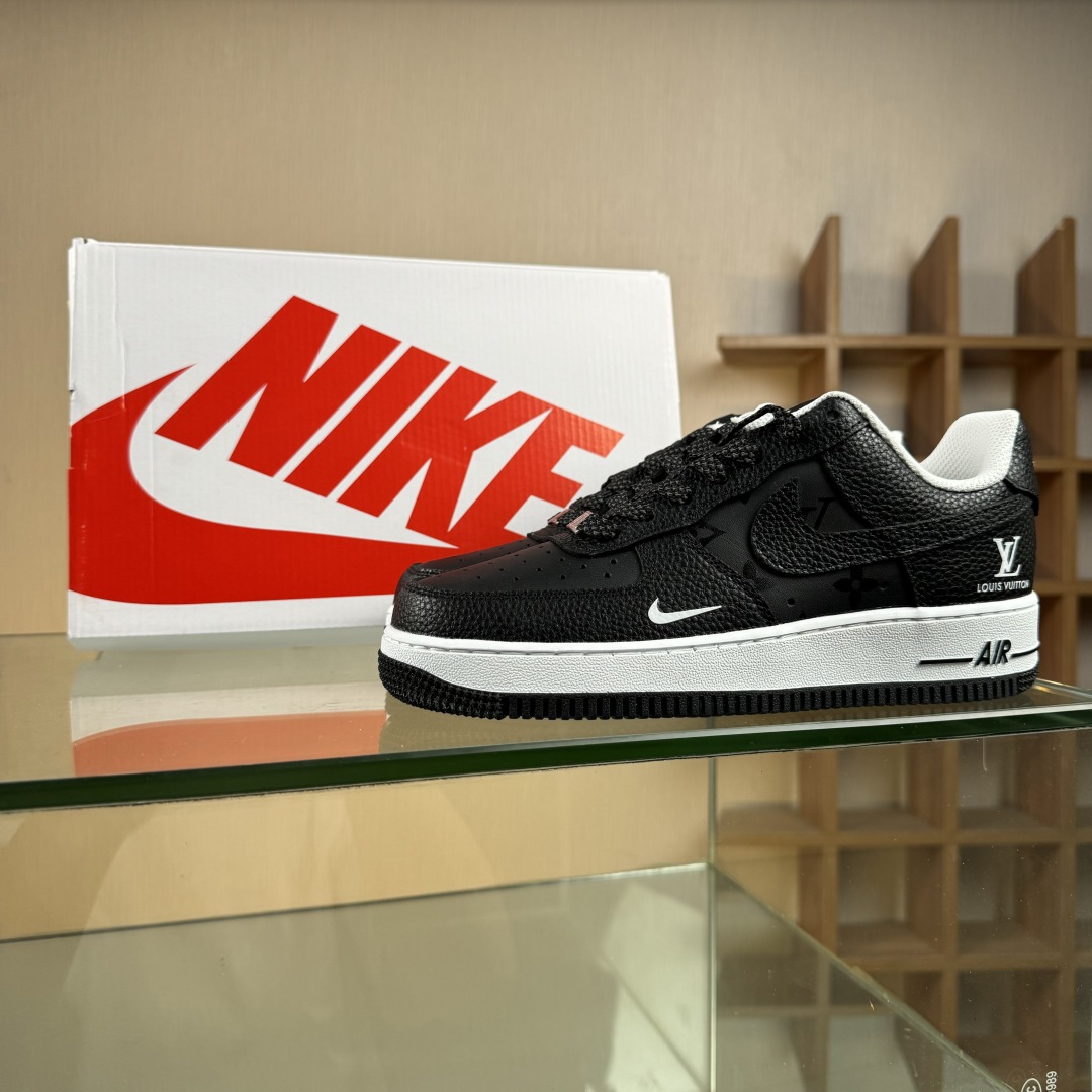 260 Nike Air Force 1'07 Low LV联名 武士黑荔纹 空军一号低帮休闲板鞋 CZ3986-003