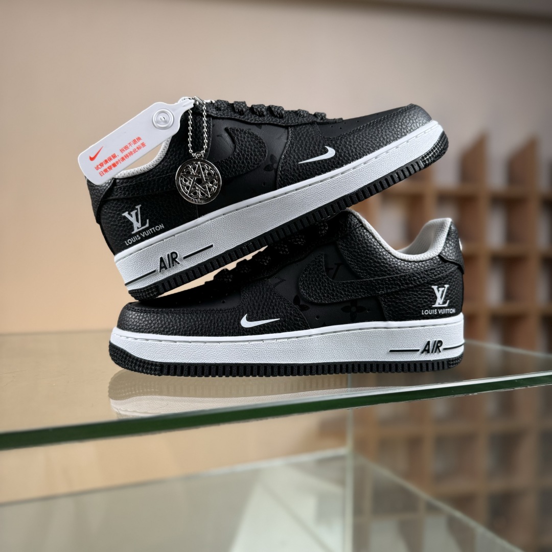 260 Nike Air Force 1'07 Low LV联名 武士黑荔纹 空军一号低帮休闲板鞋 CZ3986-003