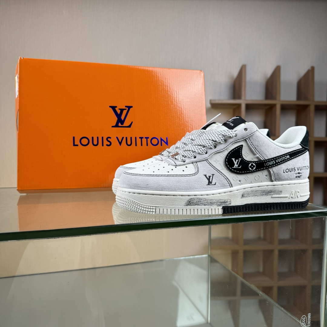 260 Nike Air Force 1'07 Low LV联名 双拼黑涂鸦 空军一号低帮休闲板鞋 CX5050-Y06