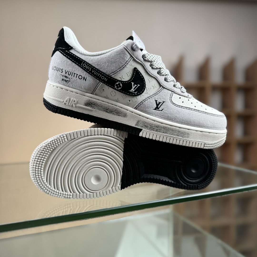 260 Nike Air Force 1'07 Low LV联名 双拼黑涂鸦 空军一号低帮休闲板鞋 CX5050-Y06