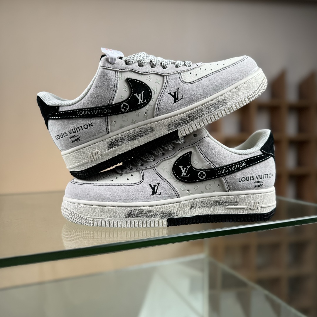 260 Nike Air Force 1'07 Low LV联名 双拼黑涂鸦 空军一号低帮休闲板鞋 CX5050-Y06