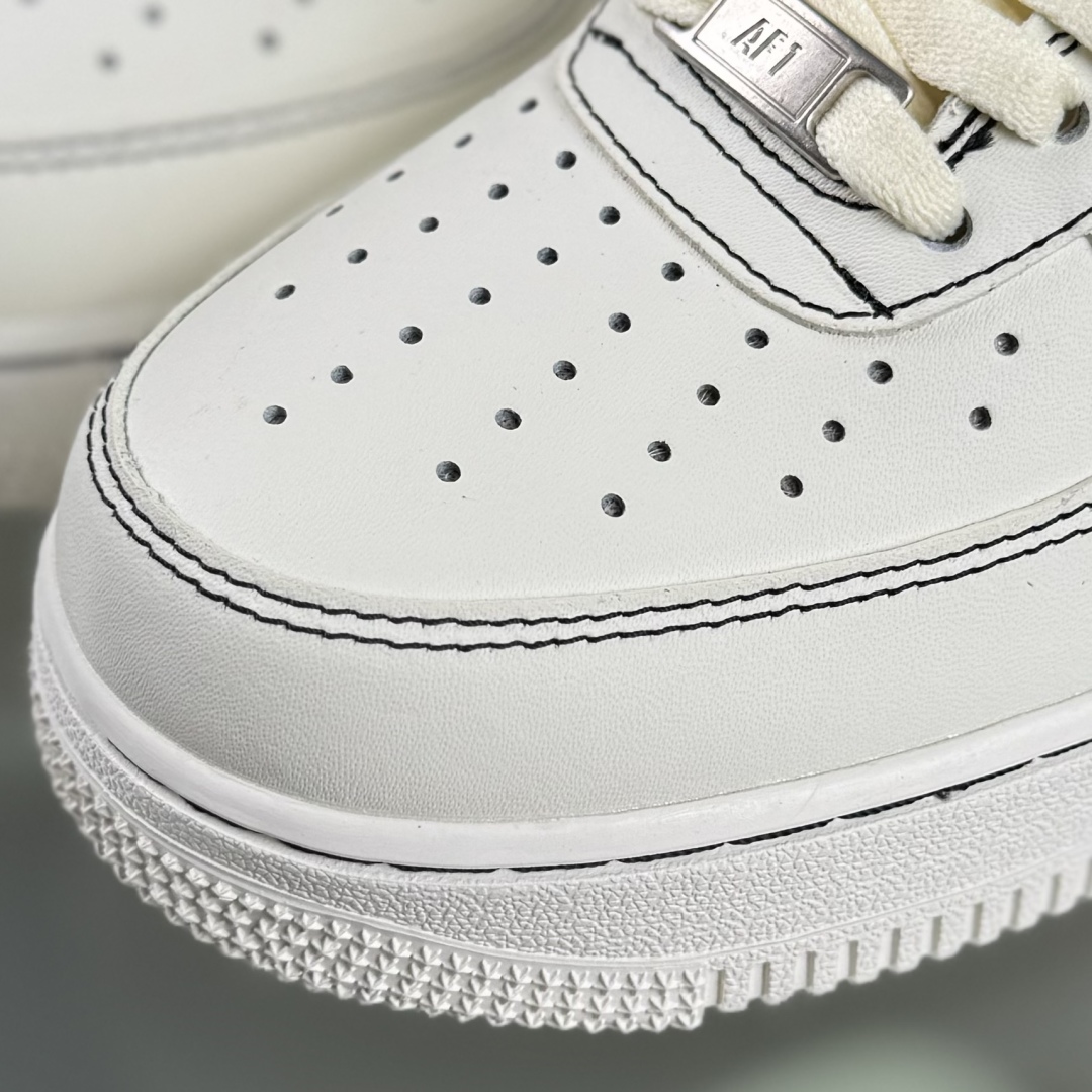 260 Nike Air Force 1'07 Low 做旧黑勾 空军一号低帮休闲板鞋 ZH0316-093