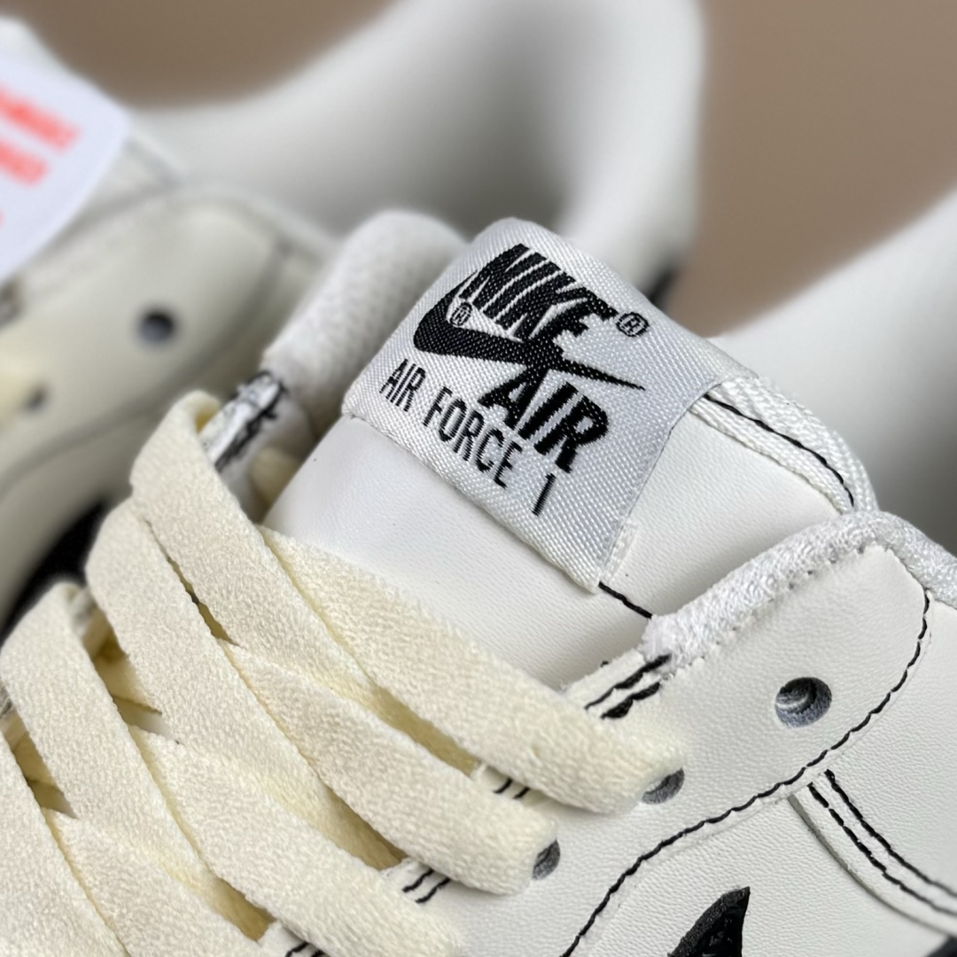 260 Nike Air Force 1'07 Low 做旧黑勾 空军一号低帮休闲板鞋 ZH0316-093