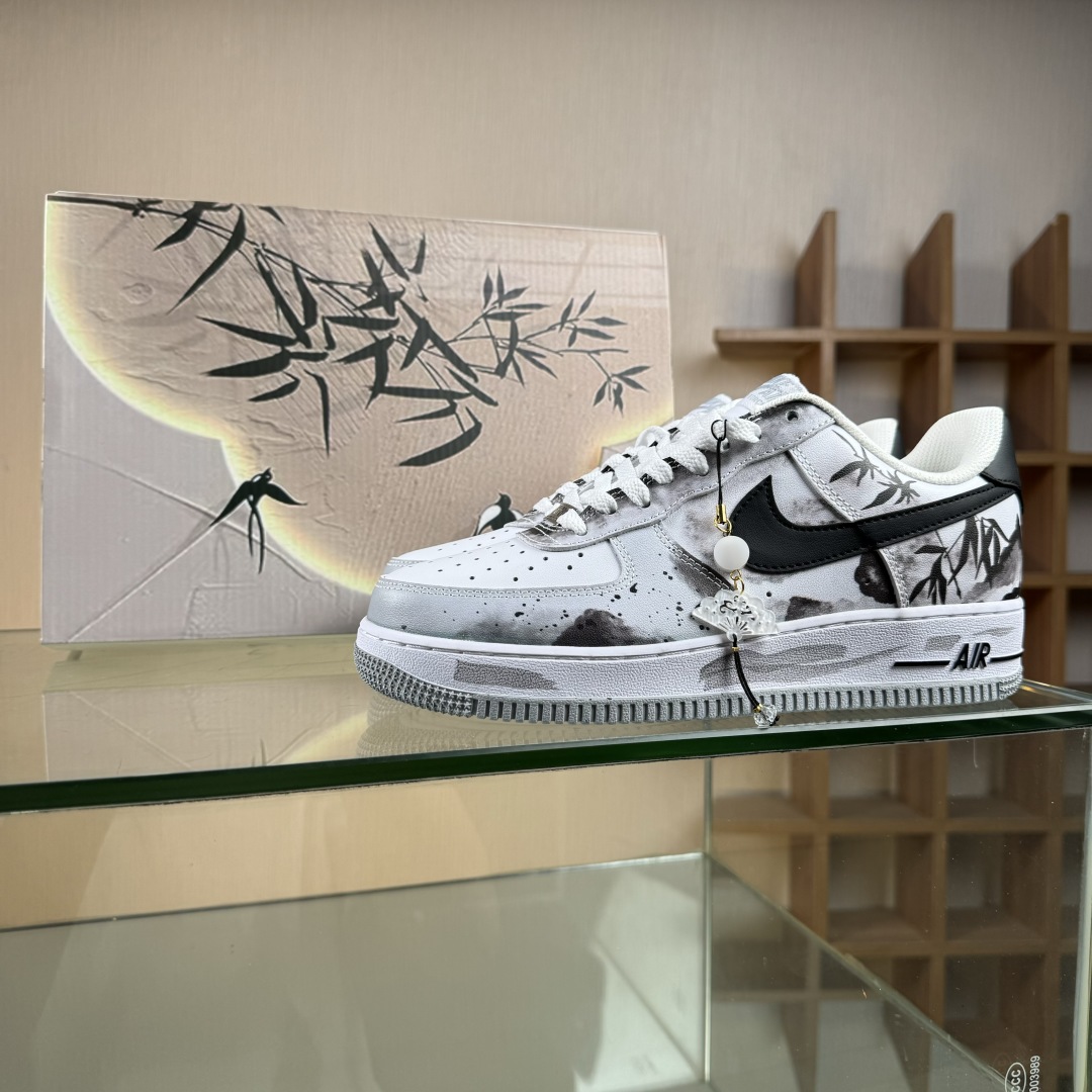 240 Nike Air Force 1 Low 07 风雅墨客 水墨 国风  FJ4146-100